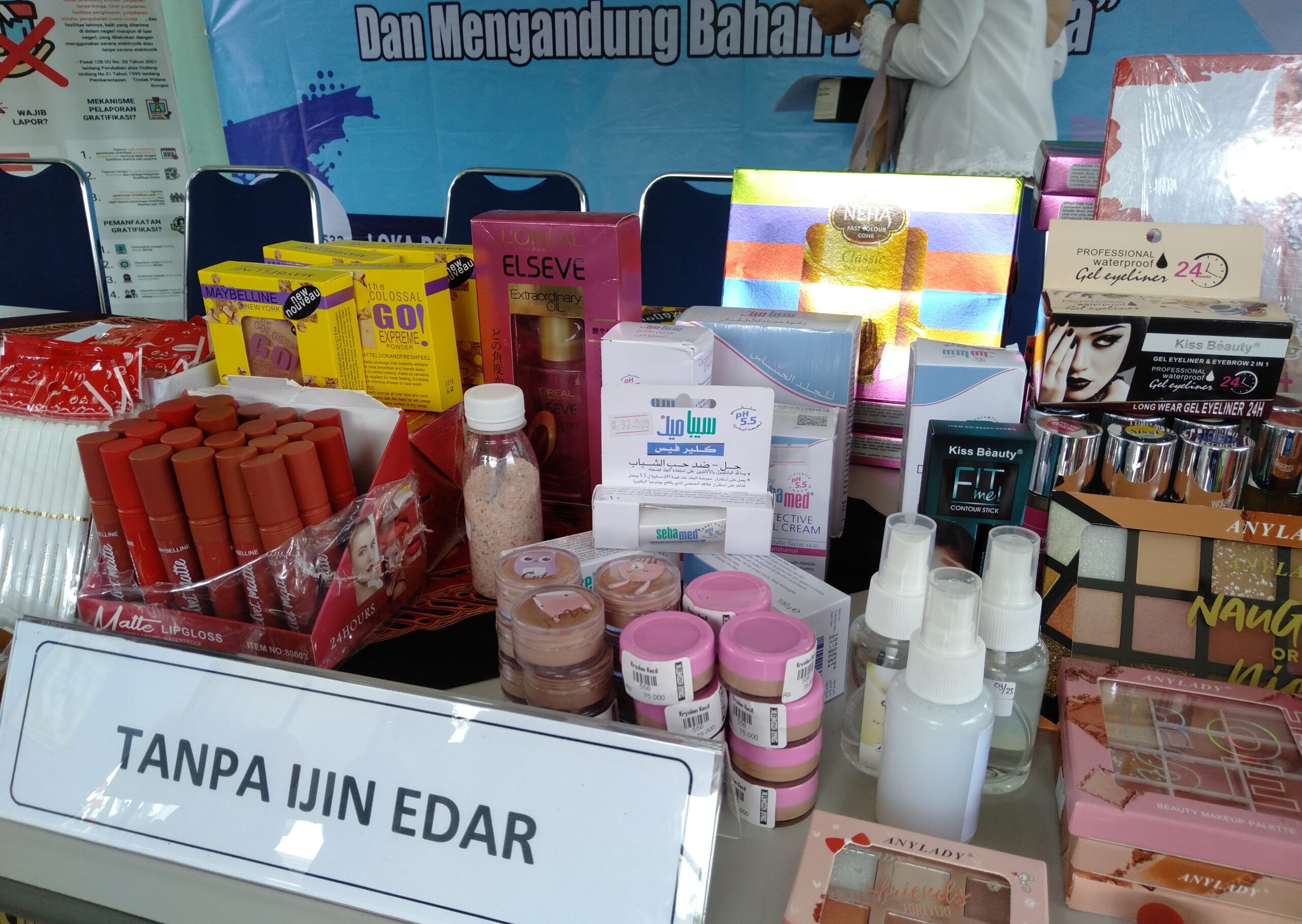 Kosmetik dan Skincare Ilegal di Sidak